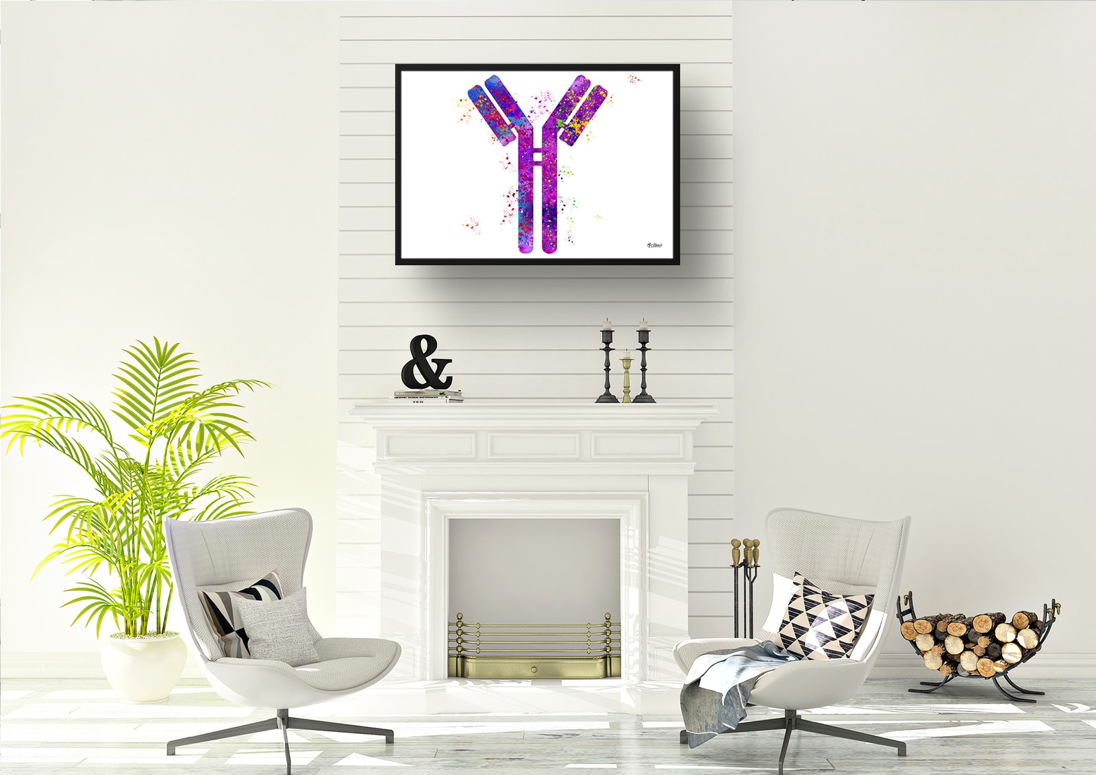 Antibodies Watercolour Print IGG Immunoglobin Medical Doctor Office Clinic Wall Art 6 Antibodies Watercolour Print IGG Immunoglobin Medical Doctor Office Clinic Wall Art - Image 5