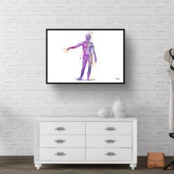 Body Watercolour Print Human Muscular System Anatomy Medical Doctor Office Clinic Wall Art 9 paint splash medical body landscape framed art print 40x28 hall