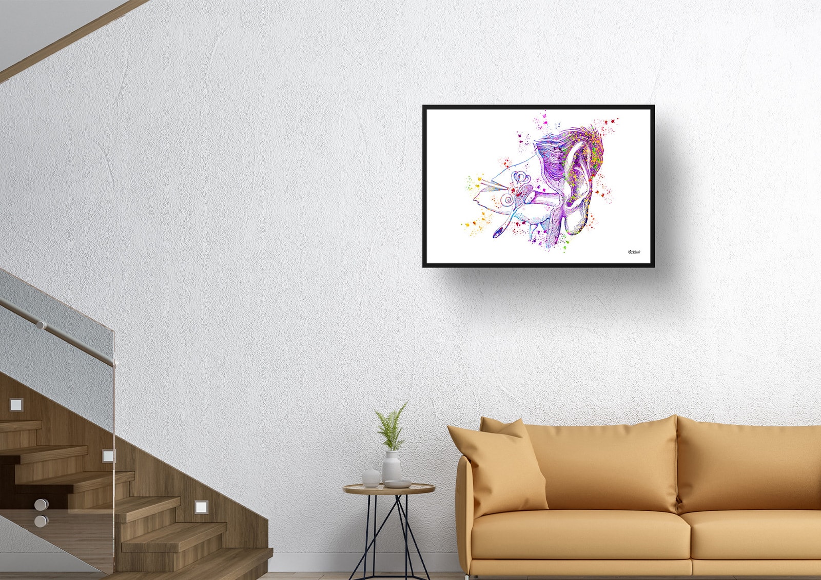 Ear Canal Watercolour Print Audiologist Medical Doctor Office Clinic Wall Art 6 Ear Canal Watercolour Print Audiologist Medical Doctor Office Clinic Wall Art - Image 4