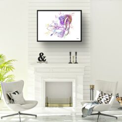 Ear Canal Watercolour Print Audiologist Medical Doctor Office Clinic Wall Art 12 paint splash medical ear landscape framed art print a4 office