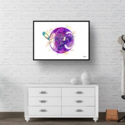Eye Anatomy Watercolour Print Optician Medical Doctor Office Clinic Wall Art 9 paint splash medical eye landscape framed art print 40x28 hall