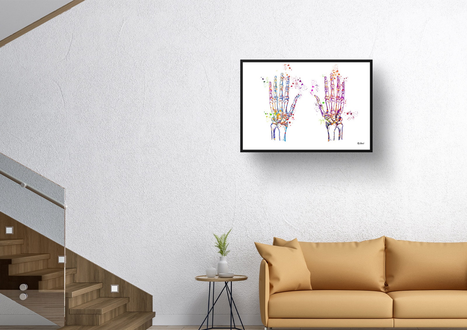 Hand Bones Anatomy Watercolour Print Hand Surgeon Medical Doctor Office Clinic Wall Art 6 Hand Bones Anatomy Watercolour Print Hand Surgeon Medical Doctor Office Clinic Wall Art - Image 4