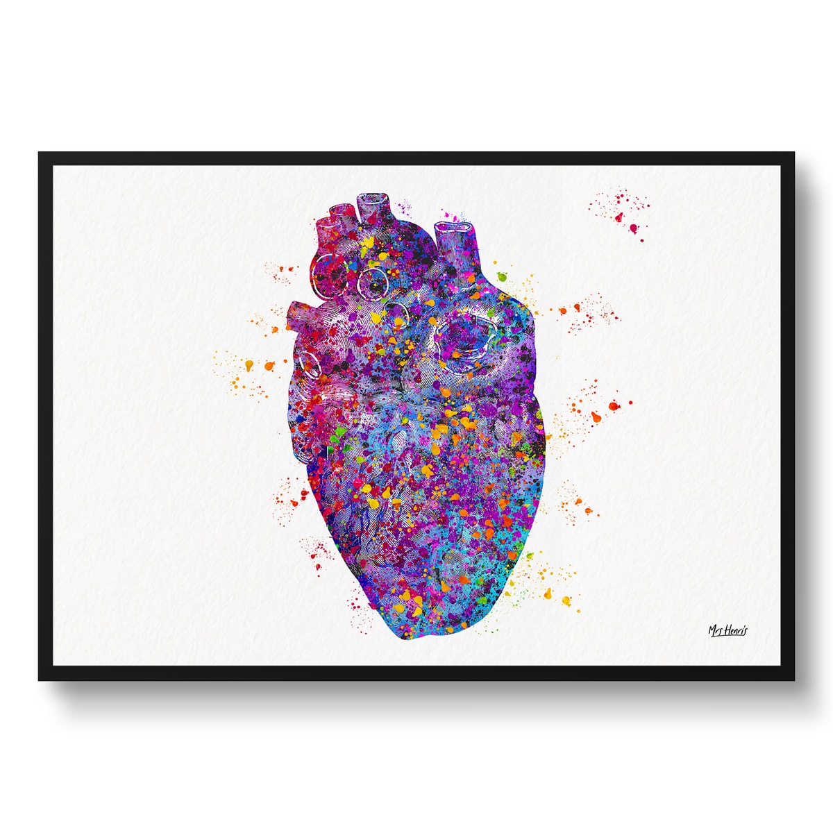 Heart Anatomy Watercolour Print Cardiologist Medical Doctor Office Clinic Wall Art 3 Heart Anatomy Watercolour Print Cardiologist Medical Doctor Office Clinic Wall Art