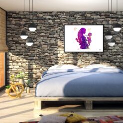 paint splash medical mother baby landscape framed art print 40x28 bedroom