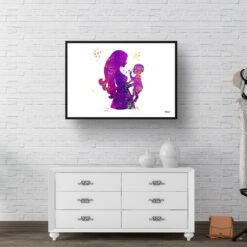 paint splash medical mother baby landscape framed art print 40x28 hall