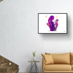 paint splash medical mother baby landscape framed art print 40x28 living room