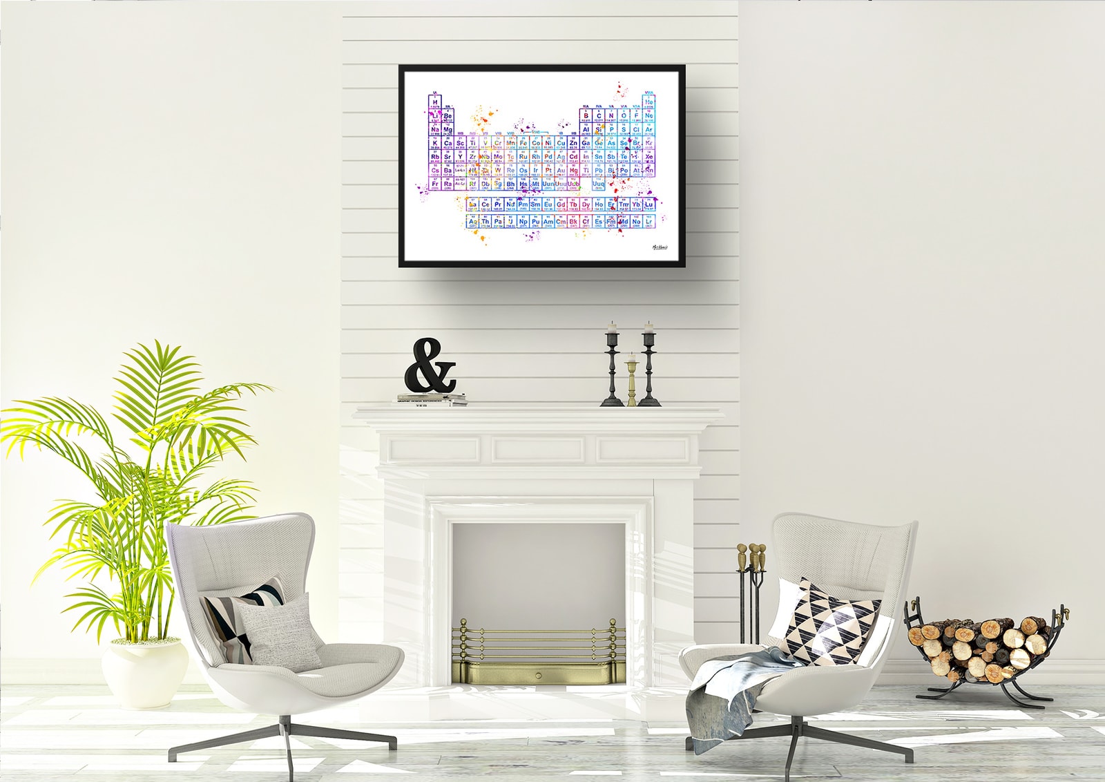 Periodic Table Of The Elements Watercolour Print Chemistry Science Lab Wall Art 7 Periodic Table Of The Elements Watercolour Print Chemistry Science Lab Wall Art - Image 5