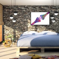 paint splash medical synapse landscape framed art print 40x28 bedroom
