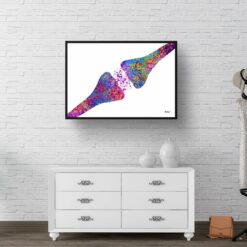 paint splash medical synapse landscape framed art print 40x28 hall