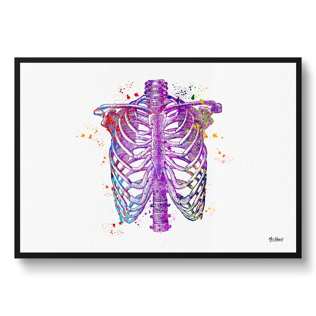 Thorax Watercolour Print Rib Cage Anatomy Medical Nurse & Doctor Office Clinic Wall Art 3 Thorax Watercolour Print Rib Cage Anatomy Medical Nurse & Doctor Office Clinic Wall Art