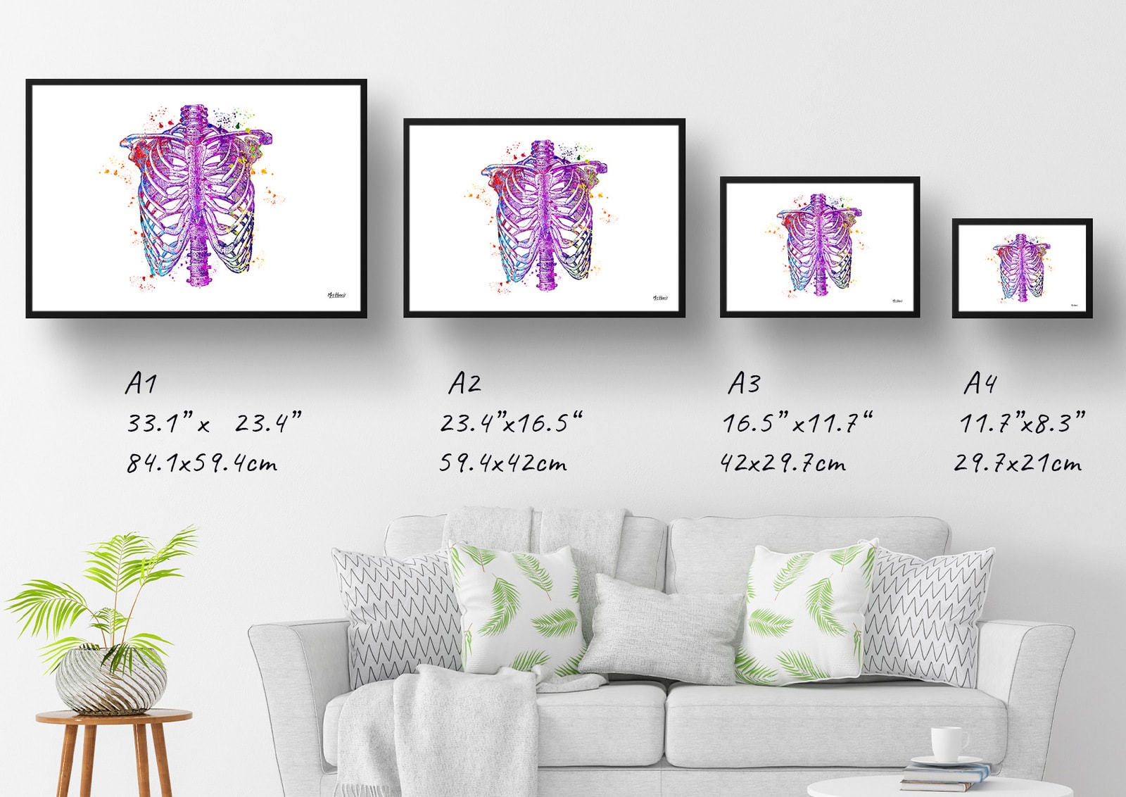 Thorax Watercolour Print Rib Cage Anatomy Medical Nurse & Doctor Office Clinic Wall Art 8 Thorax Watercolour Print Rib Cage Anatomy Medical Nurse & Doctor Office Clinic Wall Art - Image 6