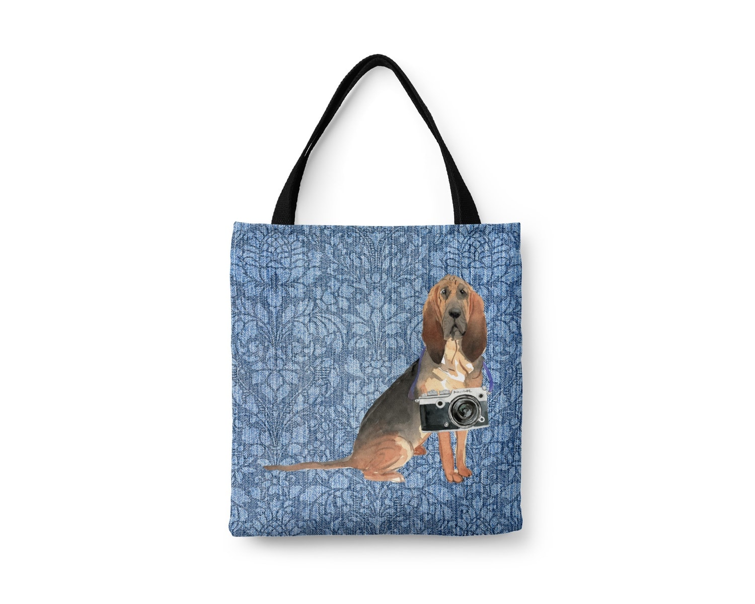 BloodHound Dog Denim Style Tote Bag 19 BloodHound Dog Denim Style Tote Bag - Image 17