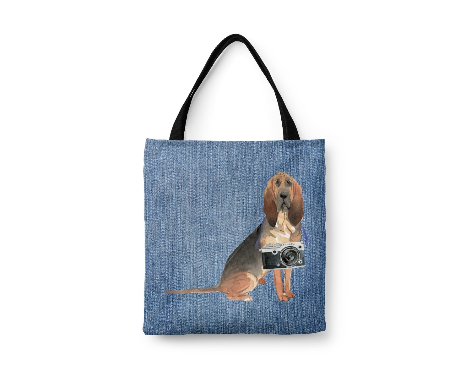 BloodHound Dog Denim Style Tote Bag 20 BloodHound Dog Denim Style Tote Bag - Image 18