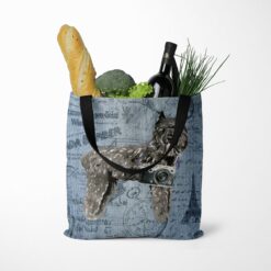 Bouvier des Flandres Dog Denim Style Tote Bag 52 denim dogs tote bouvier des flandres faded ephemera denim tote standing food