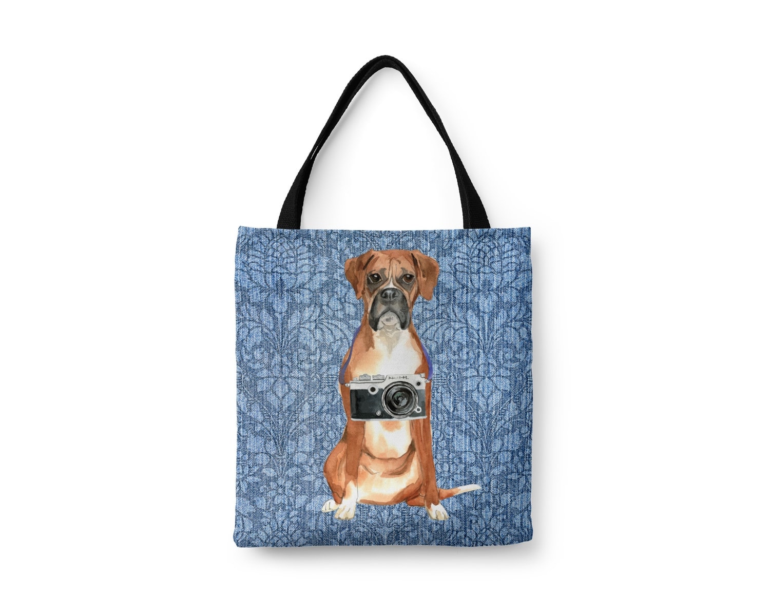Boxer Dog Denim Style Tote Bag 19 Boxer Dog Denim Style Tote Bag - Image 17