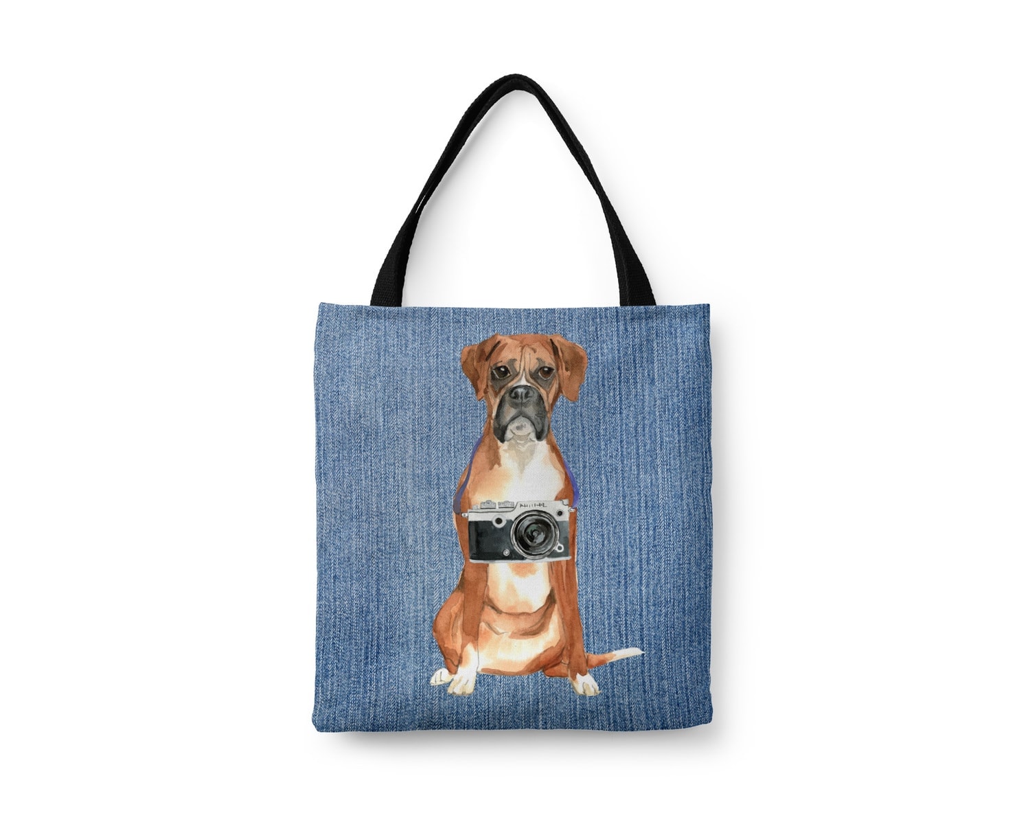Boxer Dog Denim Style Tote Bag 20 Boxer Dog Denim Style Tote Bag - Image 18