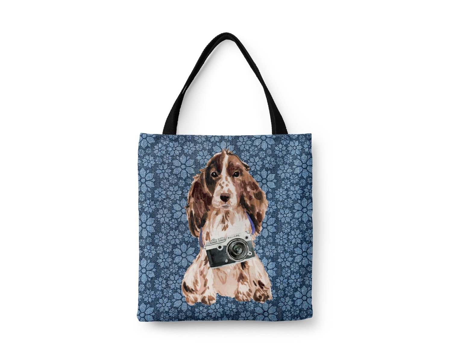 Brown Cocker Spaniel Dog Denim Style Tote Bag 22 Brown Cocker Spaniel Dog Denim Style Tote Bag - Image 20