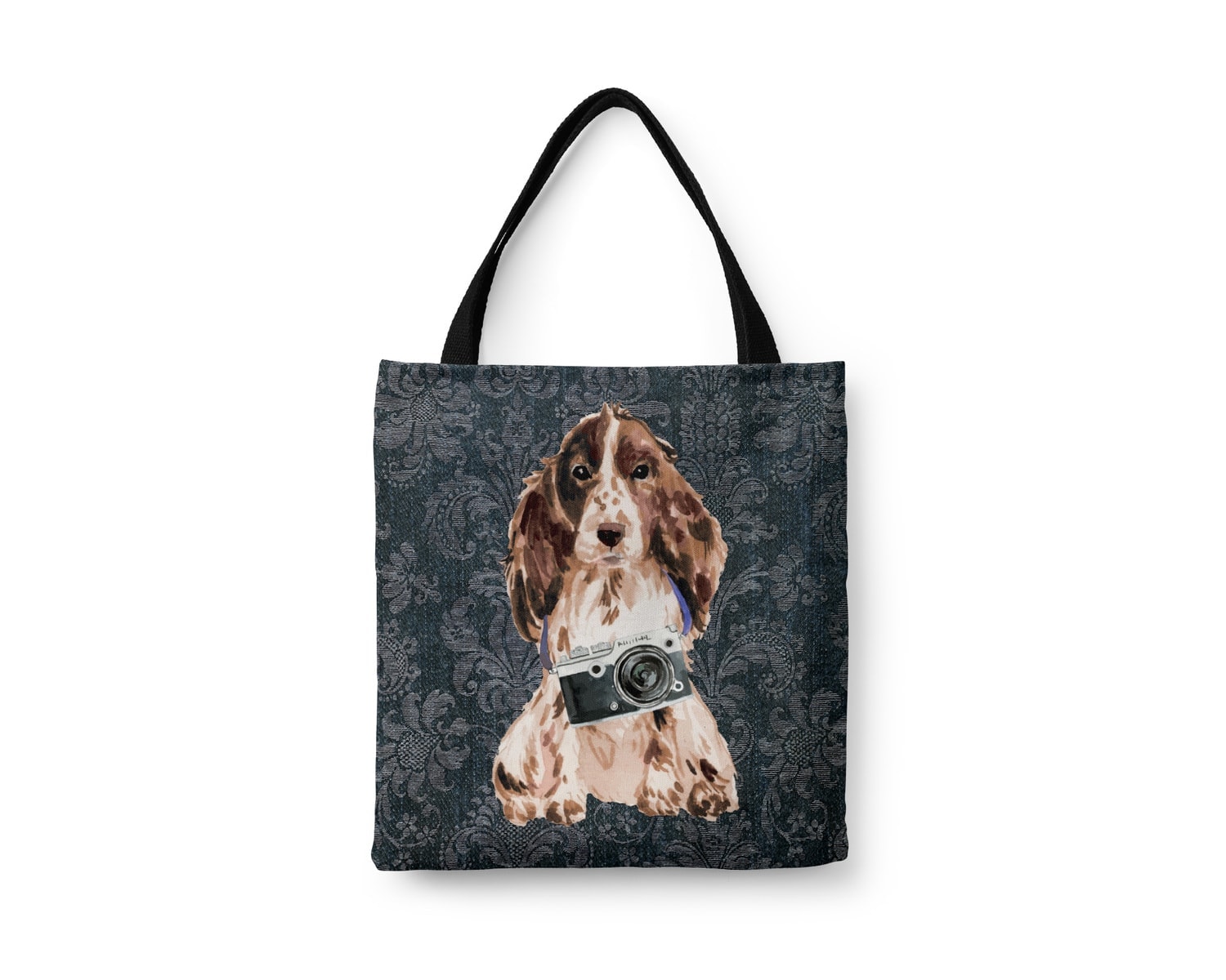 Brown Cocker Spaniel Dog Denim Style Tote Bag 18 Brown Cocker Spaniel Dog Denim Style Tote Bag - Image 16