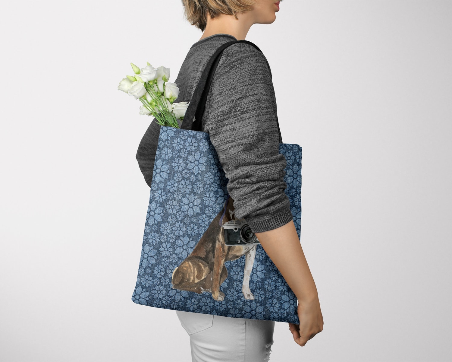 Catahoula Leopard Dog Dog Denim Style Tote Bag 24 Catahoula Leopard Dog Dog Denim Style Tote Bag - Image 22