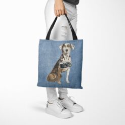 Catahoula Leopard Dog Dog Denim Style Tote Bag 53 Catahoula Leopard Dog Dog Denim Style Tote Bag - Image 26