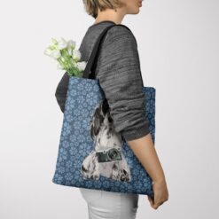 Cocker Spaniel Dog Denim Style Tote Bag 49 denim dogs tote cocker spaniel daisy denim tote woman jumper view