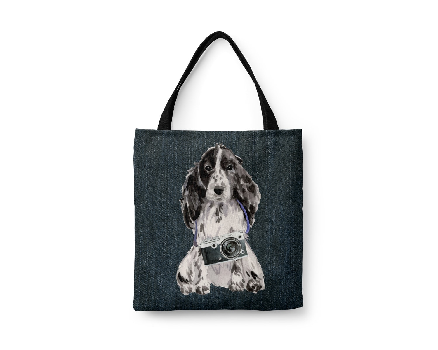 Cocker Spaniel Dog Denim Style Tote Bag 21 Cocker Spaniel Dog Denim Style Tote Bag - Image 19