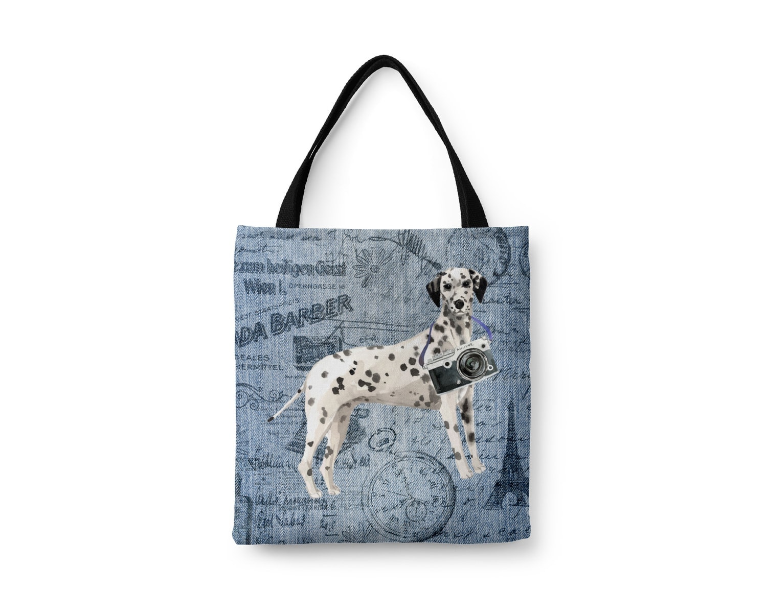 Dalmatian Dog Denim Style Tote Bag 16 Dalmatian Dog Denim Style Tote Bag - Image 14