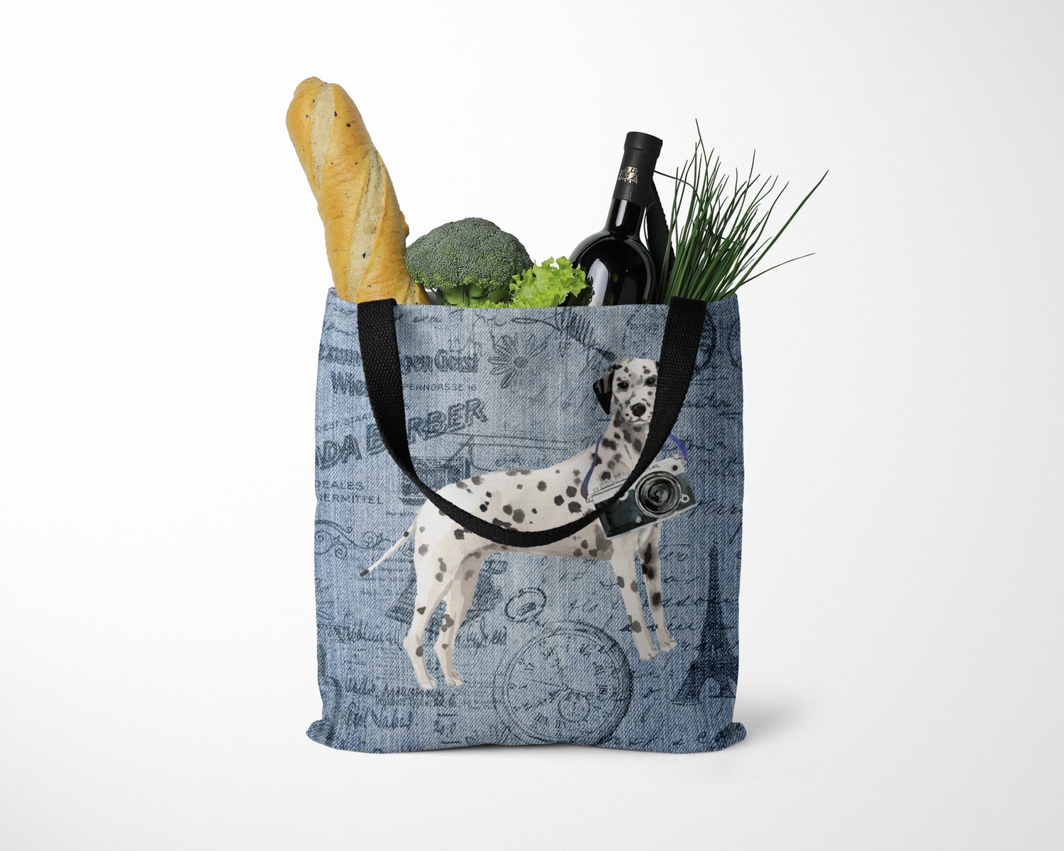 Dalmatian Dog Denim Style Tote Bag 27 Dalmatian Dog Denim Style Tote Bag - Image 25