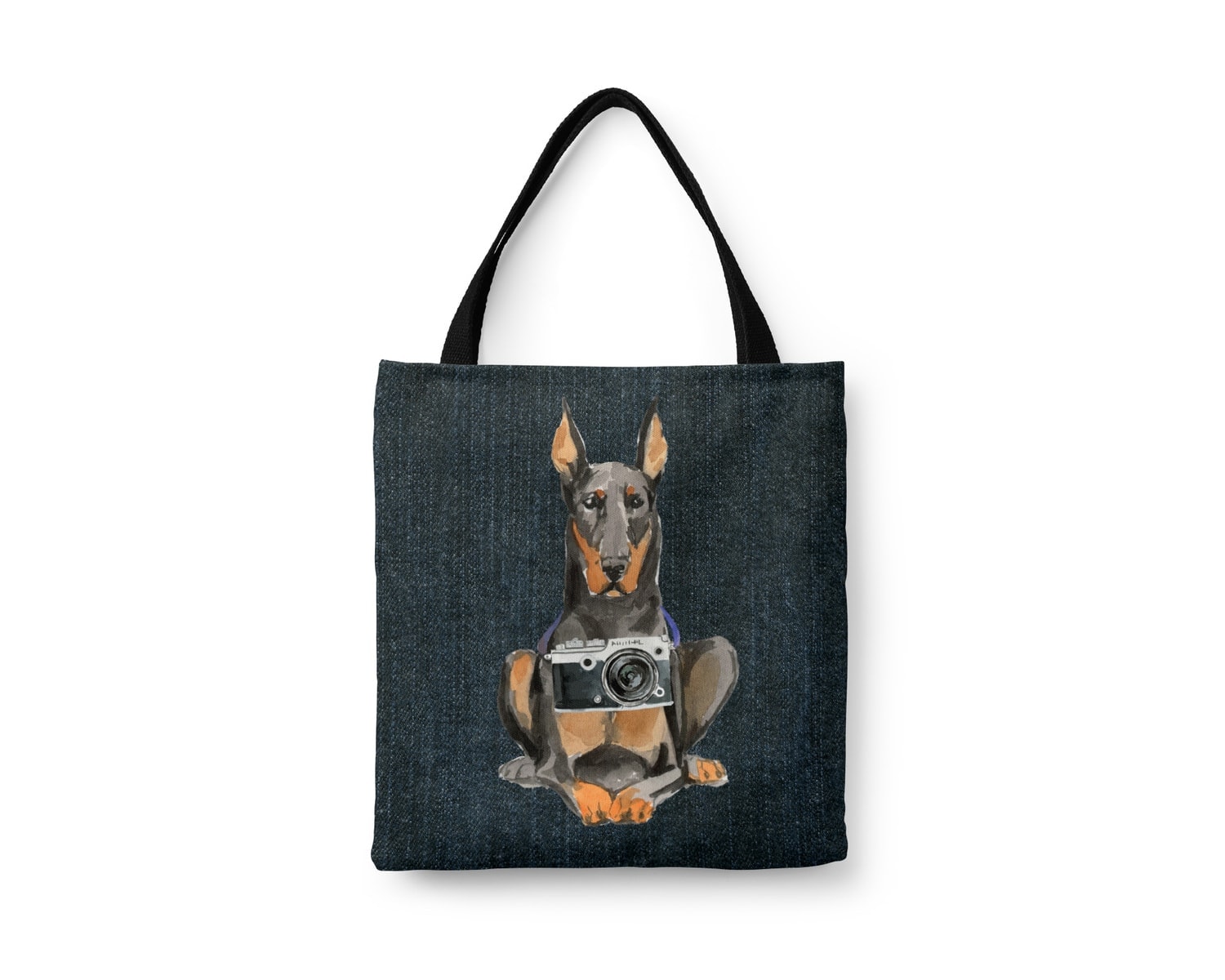 Doberman Dog Denim Style Tote Bag 21 Doberman Dog Denim Style Tote Bag - Image 19