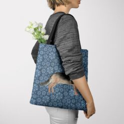 German Shepherd Dog Denim Style Tote Bag 49 denim dogs tote german shepherd daisy denim tote woman jumper view