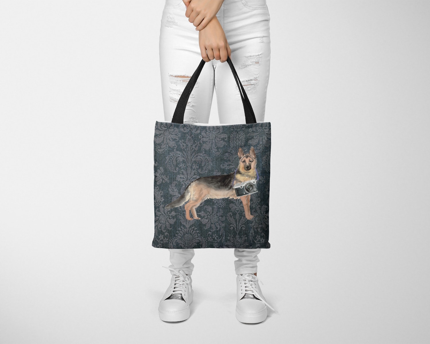 German Shepherd Dog Denim Style Tote Bag 25 German Shepherd Dog Denim Style Tote Bag - Image 23