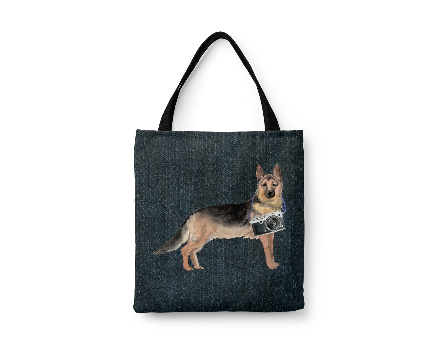 German Shepherd Dog Denim Style Tote Bag 21 German Shepherd Dog Denim Style Tote Bag - Image 19