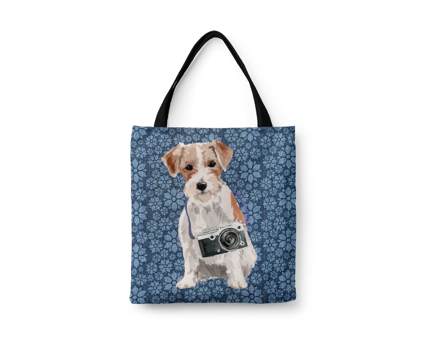 Jack Russell Dog Denim Style Tote Bag 21 Jack Russell Dog Denim Style Tote Bag - Image 20