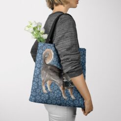 denim dogs tote long haired chihuahua daisy denim tote woman jumper view