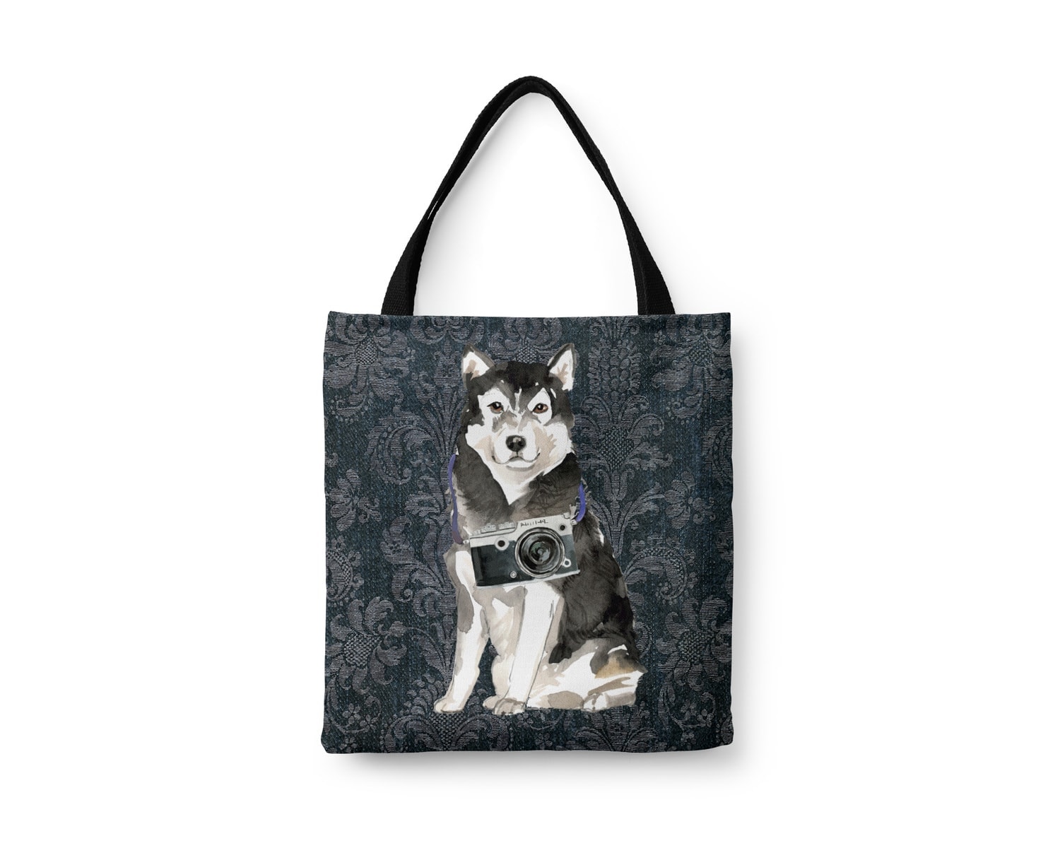 Malamute Dog Denim Style Tote Bag 18 Malamute Dog Denim Style Tote Bag - Image 16