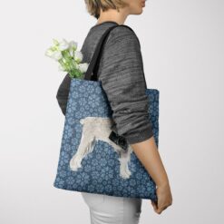denim dogs tote schnauzer daisy denim tote woman jumper view