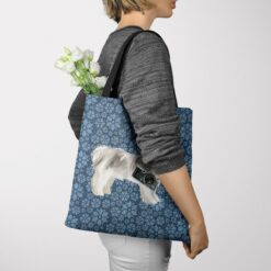Shih tzu Short hair Dog Denim Style Tote Bag 49 denim dogs tote shih tzu short hair daisy denim tote woman jumper view