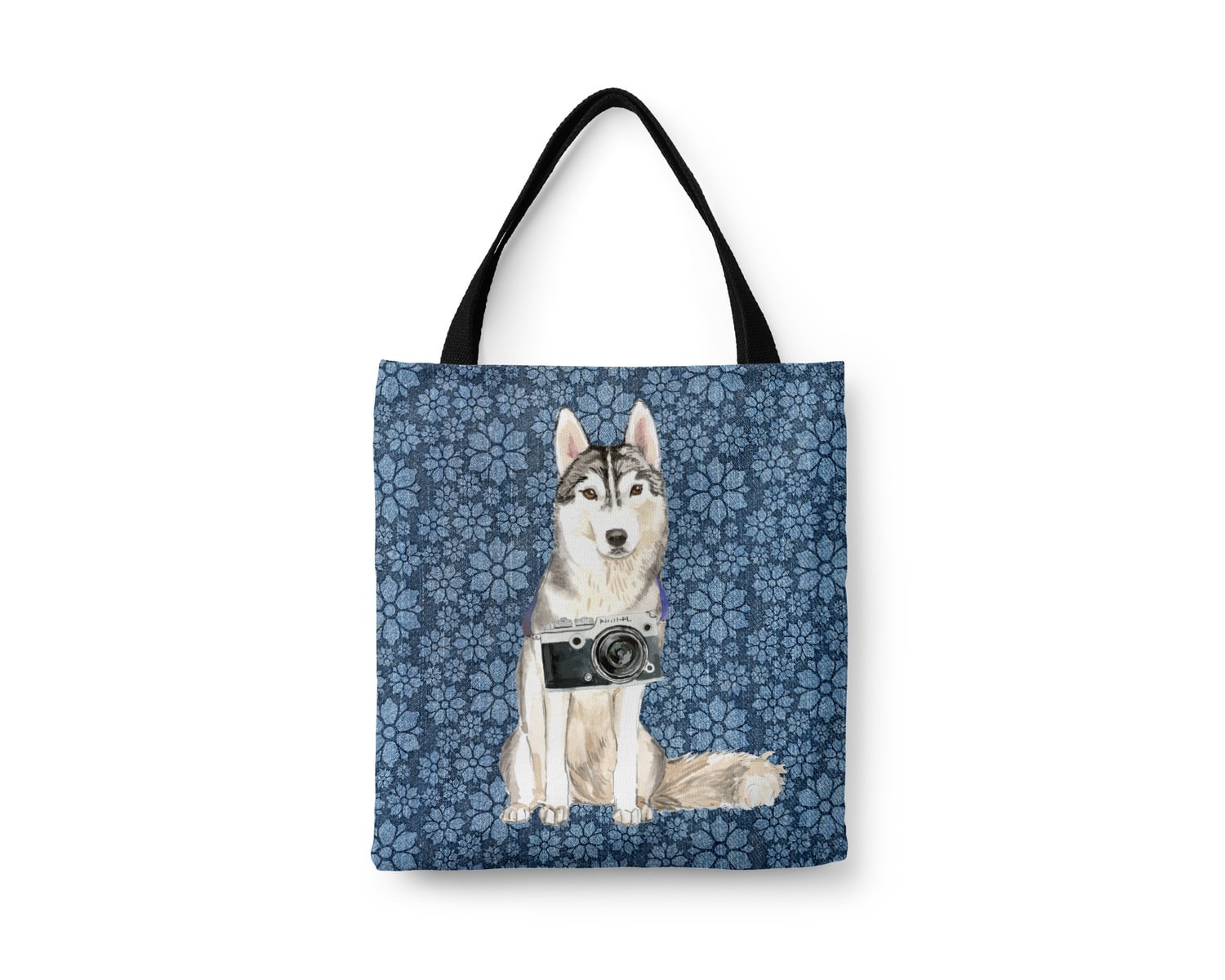 Siberian Husky Dog Denim Style Tote Bag 22 Siberian Husky Dog Denim Style Tote Bag - Image 20