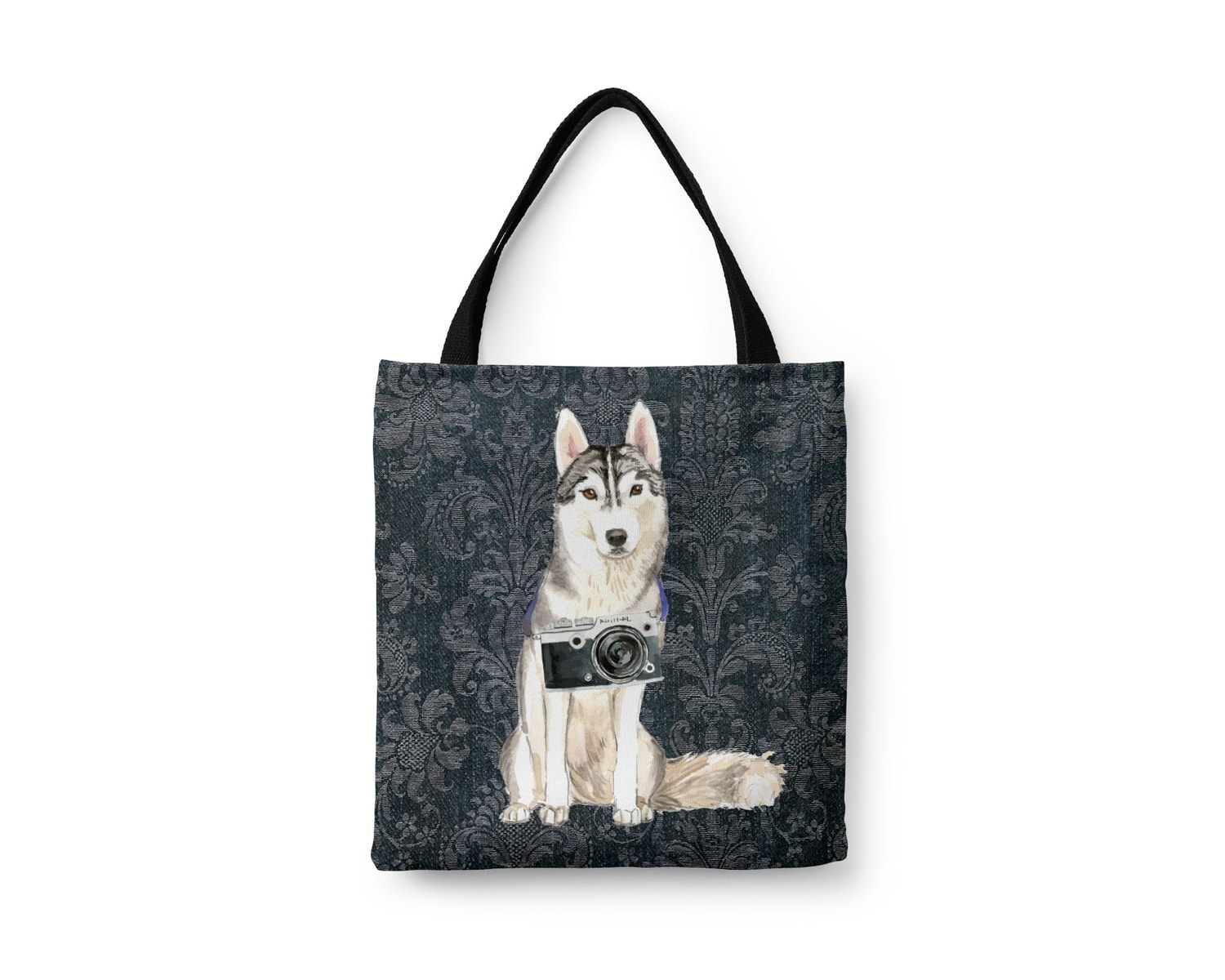 Siberian Husky Dog Denim Style Tote Bag 18 Siberian Husky Dog Denim Style Tote Bag - Image 16