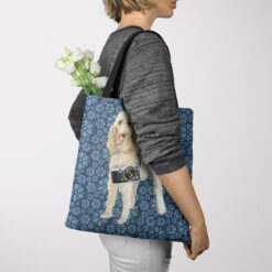Spinone Italiano Dog Denim Style Tote Bag 49 denim dogs tote spinone italiano daisy denim tote woman jumper view
