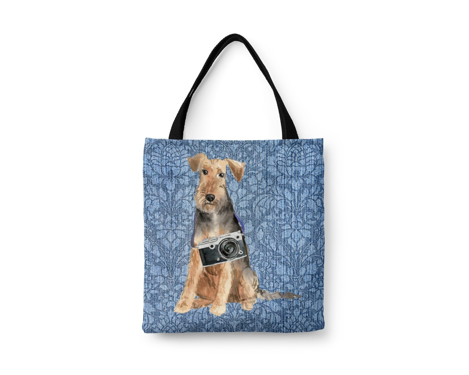 Welsh Terrier Dog Denim Style Tote Bag 19 Welsh Terrier Dog Denim Style Tote Bag - Image 17