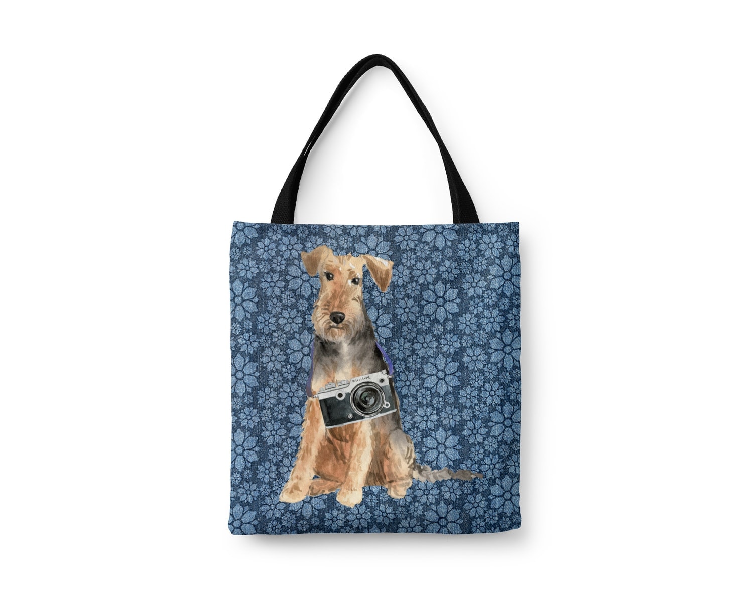 Welsh Terrier Dog Denim Style Tote Bag 22 Welsh Terrier Dog Denim Style Tote Bag - Image 20