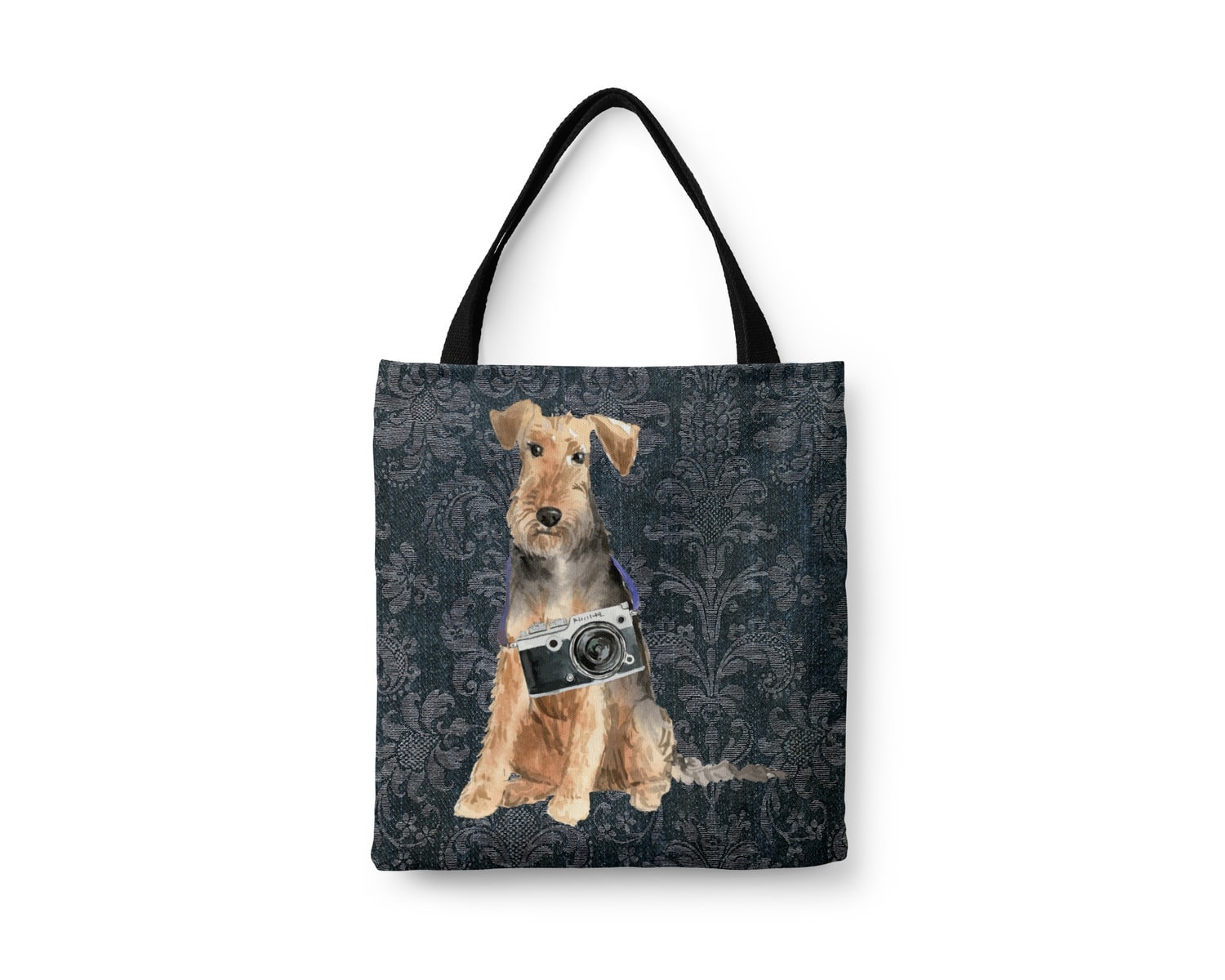 Welsh Terrier Dog Denim Style Tote Bag 18 Welsh Terrier Dog Denim Style Tote Bag - Image 16