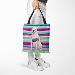 American Staffordshire terrier Travel Style Tote Bag 52 travel dogs tote american staffordshire terrier beach tote woman trowsers walking view