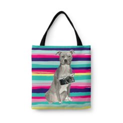 American Staffordshire terrier grey Travel Style Tote Bag 44 American Staffordshire terrier grey Travel Style Tote Bag - Image 17