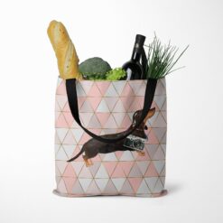 Black & Tan Dachshund Travel Style Tote Bag 49 travel dogs tote black tan dachshund luxe tote standing food