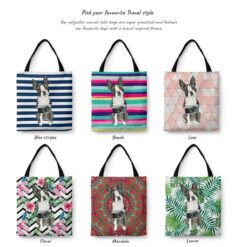 travel dogs tote boston terrier variations