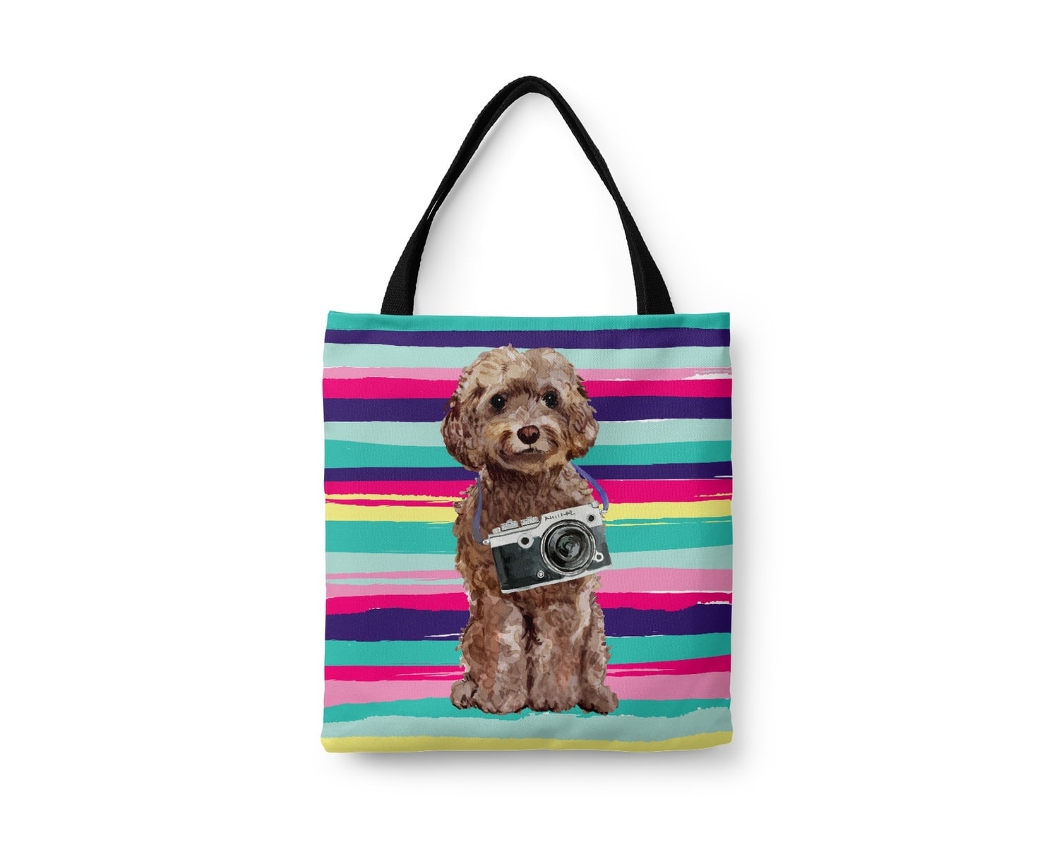 Brown Cockapoo Travel Style Tote Bag 19 Brown Cockapoo Travel Style Tote Bag - Image 17