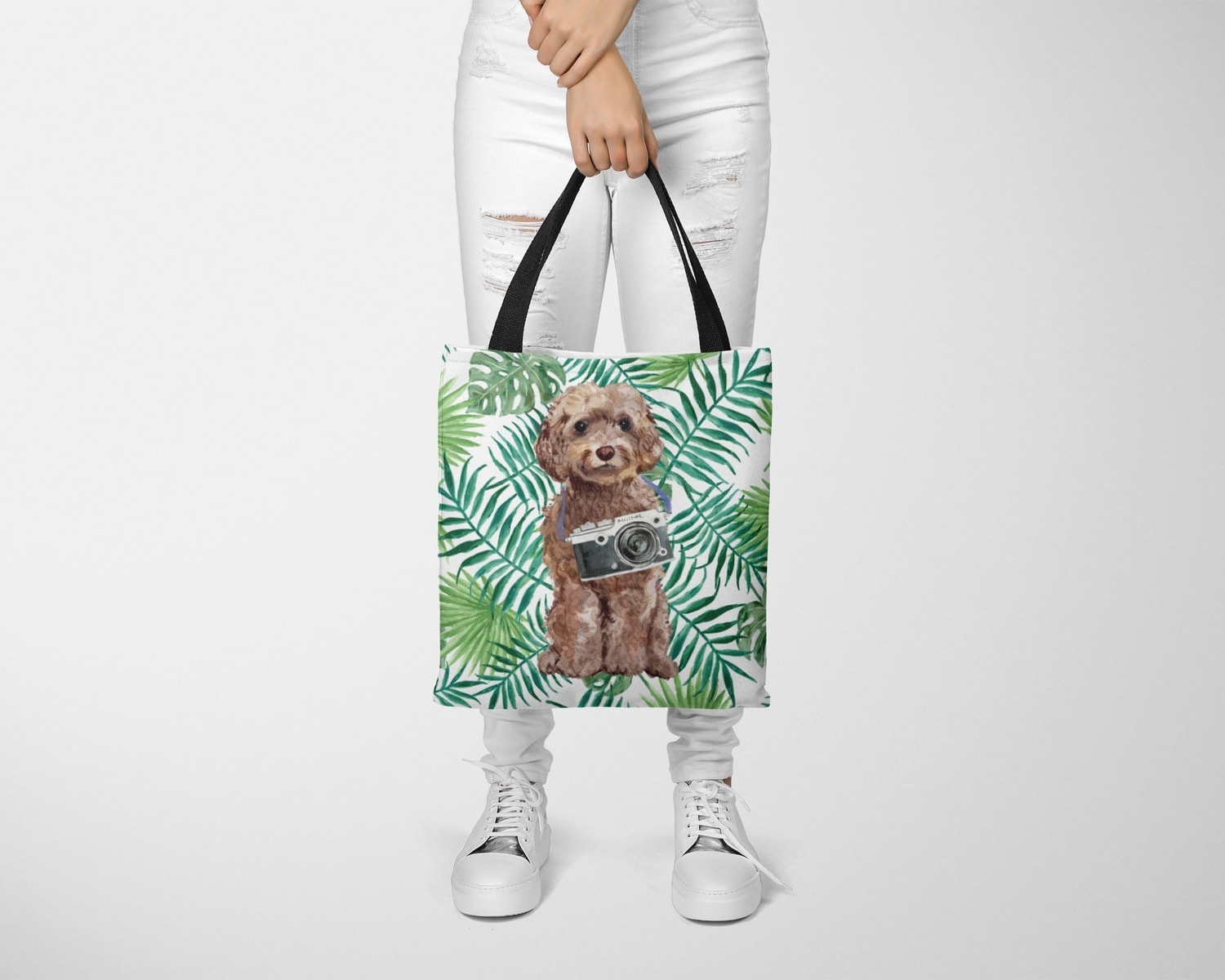 Brown Cockapoo Travel Style Tote Bag 23 Brown Cockapoo Travel Style Tote Bag - Image 21