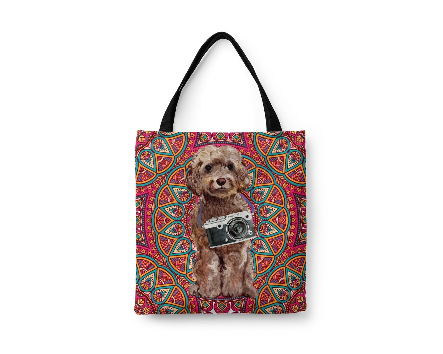 Brown Cockapoo Travel Style Tote Bag 22 Brown Cockapoo Travel Style Tote Bag - Image 20
